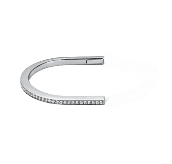 Lock bracelet, semi-inlaid diamond, no inlaid diamond, women's luxury bracelet, gold, white gold, rose gold