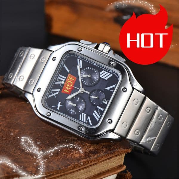 2026 Luxury designer mens womens SANTOSity watches quartz Automatic mechanical watch stainless steel strap luminous gifts men Wristwatches montre ##2436