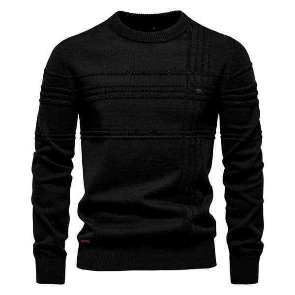 WOZK2026 Autumn/Winter New Men's Round Neck Hoodie High Quality Men's Solid Color Sweater versatile spring slim fit men's casual