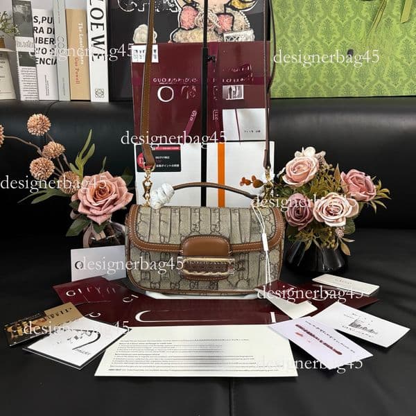 Complete VIP Packaging designer bag Exclusive Luxury handbag Beaute Inner Liner Classic Coffee Color Underarm Crossbody Bag