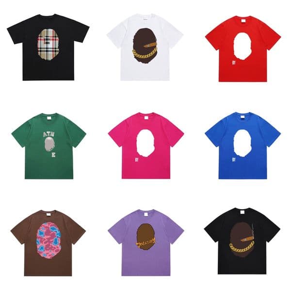 Mens Designer T Shirts High Street Cotton T-shirt Graffiti Sportwear Fashion Men Women Shirt Hip Hop Clothes Summer Short Sleeves Tee Loose Youth Street Campus