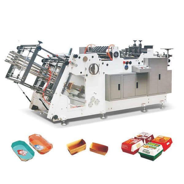 Automatic Pizza Food Paper Packing Box Making Machine Take Away Food Box Making Machine Machine to Make Cardboard Boxes