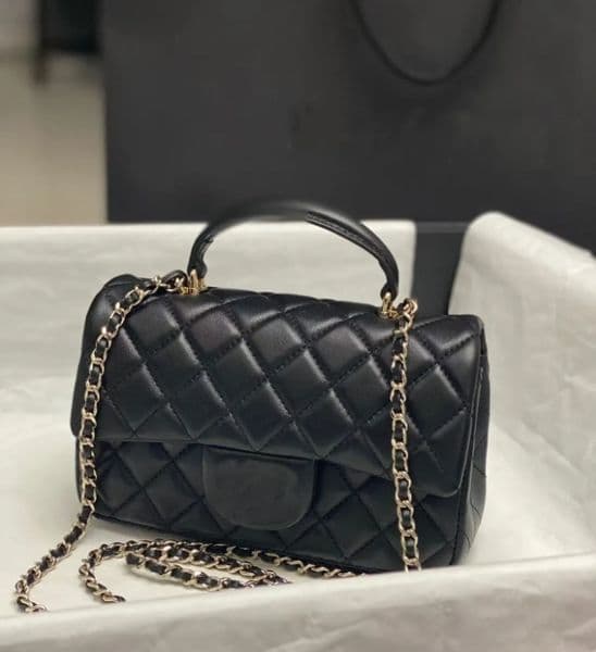 Designer bag handbag luxury bag flip chain bag imported lambskin shoulder bag crossbody bag small square bag simple and fashionable