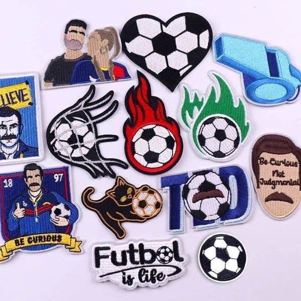New Cartoon Football/Whistle Embroidered Clothes Sports Iron On Patches For Clothing Thermoadhesive Patch Jackets