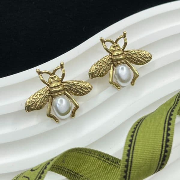 Designer Dangle Earrings Gold Plated Women Letter Pear Earrings Gold Rhinestone Jewelry Ladies Charm Stud Earring Luxury Earring Wedding Gift