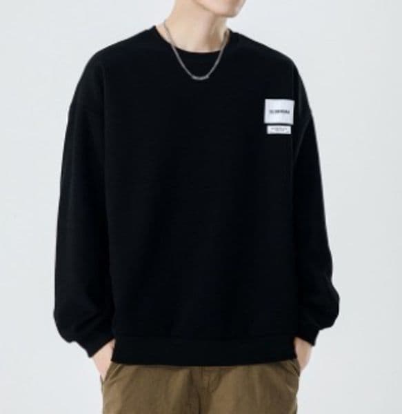 a567 Turtleneck Sweatshirt for Men Autumn and Winter Thickened Loose Trendy Solid