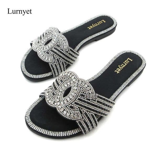 Lurnyet 2025 New Casual Sneakers For Home Slippers Summer Bow-knot Soft Floor Woman Indoor Flats Shoes Cute Linen Slipper Terlik 1 HONEY-139-150