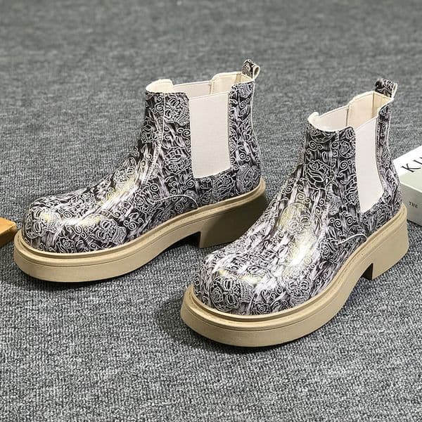 Luxury Designer Dress Shoes For Boys Ankle Boots Men's thick soled boots Designer Fashion Style Leisure Party Outdoor trendy street walking 38-46
