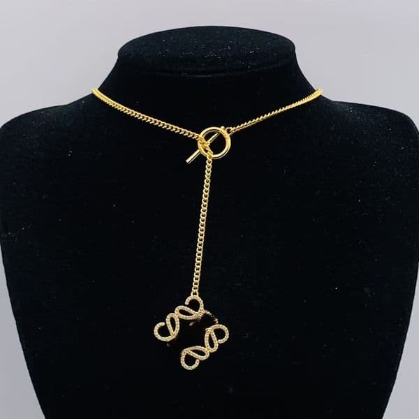 Designer Pendant Necklace for Women Chain Gold Plated Necklace Women Chain Choker Christmas Jewlery