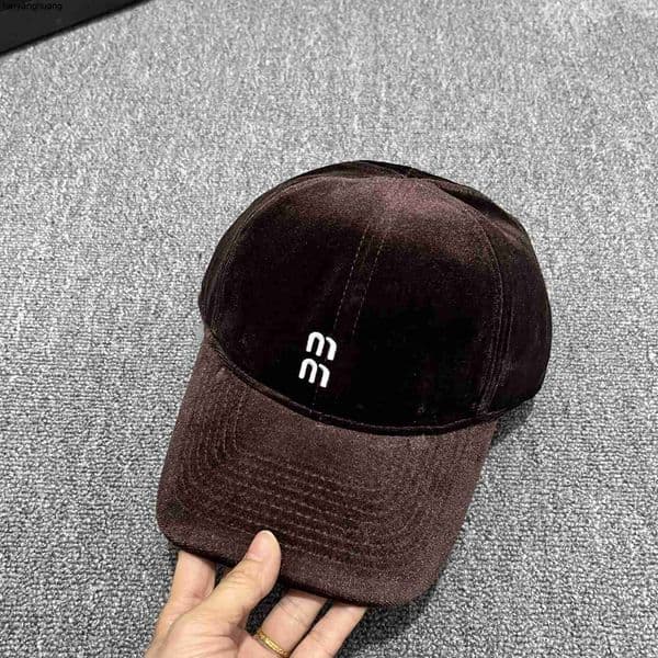Ball Caps Designer Ball Caps hat Luxury embroidered baseball cap letter baseball cap female casquette soft top rope strap velvet Men Women Caps Drawstring