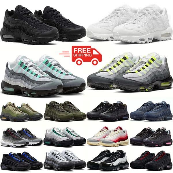 Free Shipping Designer Neon 95 95s Running Shoes Sneakers Men Og Hyper Triple Black White Greedy Volt Chaussures Womens Mens Trainers Outdoor Sports Sneaker