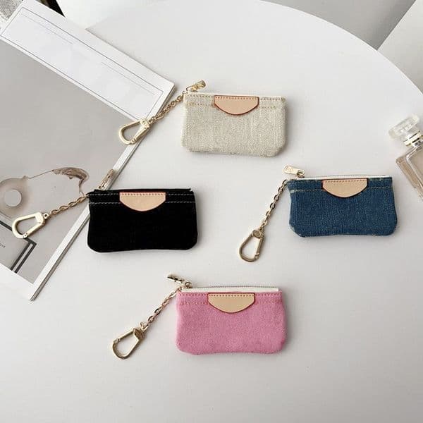2026ss Luxury Designer card Bag Leather Coin Purse Card Holder Card Holder Pocket Organizer Keychain Card Wallet ID Passport Holder