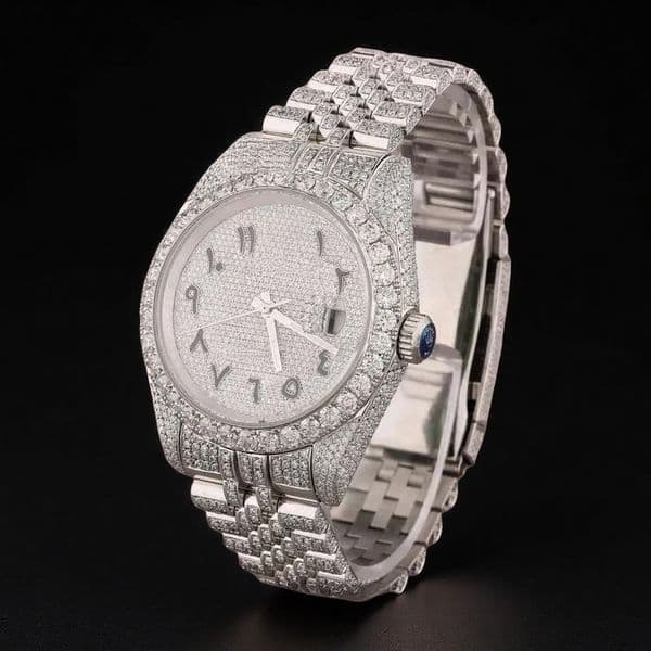Shining Starlight Watch - VVS - Fashionable and elegant men's watch - Moissanite hip style - High-end chilled custom watch - Free delivery service to your door