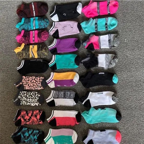 Pink Black Socks Adult Cotton Short Ankle Socks Sports Basketball Soccer Teenagers Cheerleader New Sytle Girls Sock with Tags