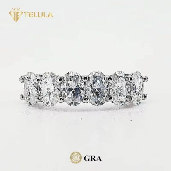 Round Cut Diamond Wedding Engagement Ring GRA Certified Moissanite Rings S925 Sterling Silver Moissanite Ring