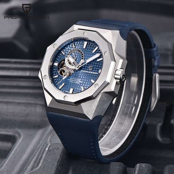 PAGANI Designer Big Dial Automatic Mechanical Mens Wwatch 50mm Sapphire Glass Luminous 100M Waterproof
