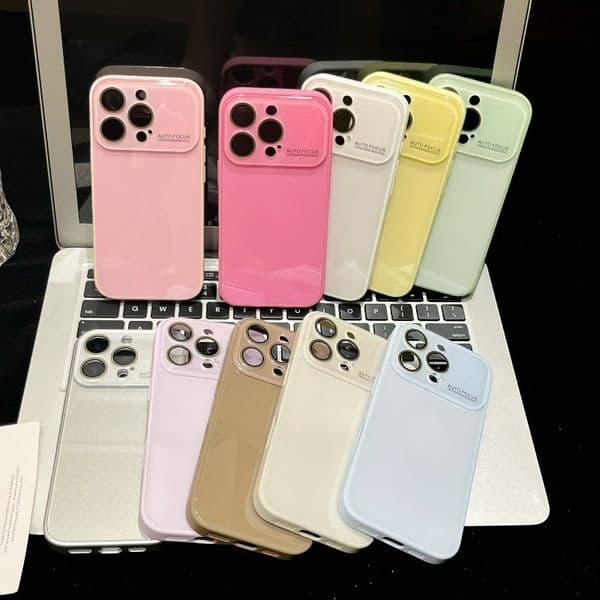 For iPhone 17 Pro Max Clear Glass Case with Impact Resistant Design Anti Scratch Full Coverage