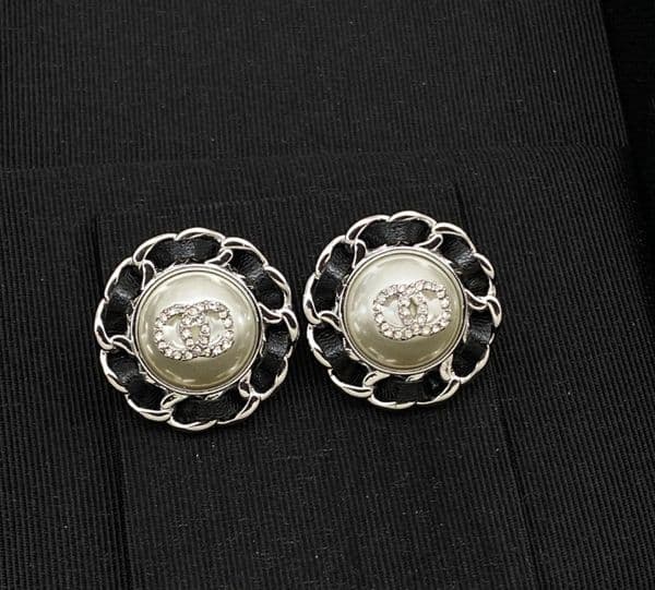 Letter Stud Brass Designer Earrings Women Crystal Pearl Copper Earring High Quality Wedding Party Classic Jewelry