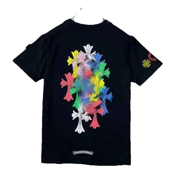 Designers 5A Designer men's and women's chrome t shirts 25ss new summer fashion brand high quality short sleeves casual horseshoe sanskrit cross tops tees