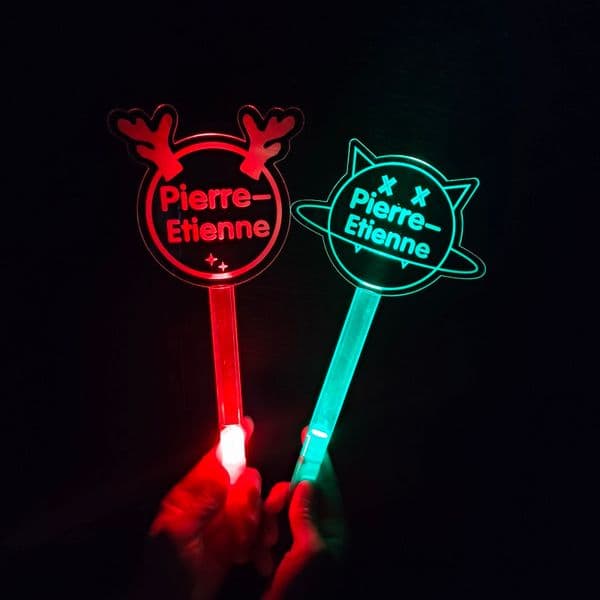 Customized Professional Acrylic Glow Stick for Kpop Star Concerts Halloween
