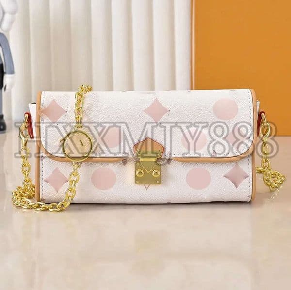 M26583 Flower Women Luxurys Designers Bags Danube Totes Handbag Wallets Purse Card Holder Pouch Laptop Messenger Bag Pocket 20Cm