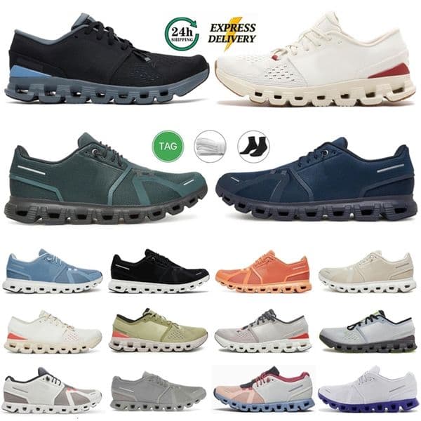 X1 X3 X4 X6 Oncloudswomen Shoes Quality Top Designer Shoes Mens Traniers Womens Sneakers Ons Cloud Mens Athletic Shoes Triple Black Midnight White Pearl Glacier Pink