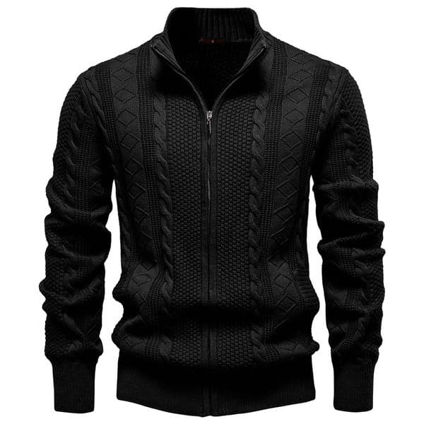 WOZK new men's woolen jacket for autumn and winter sweaters, high-quality cardigans for men