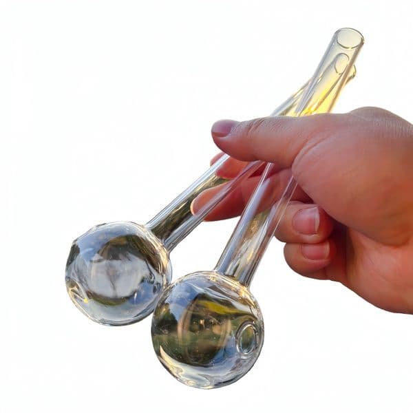 8 inch / 20cm Super big hookah large 50mm ball thick glass oil burner tobacco smoking pipes
