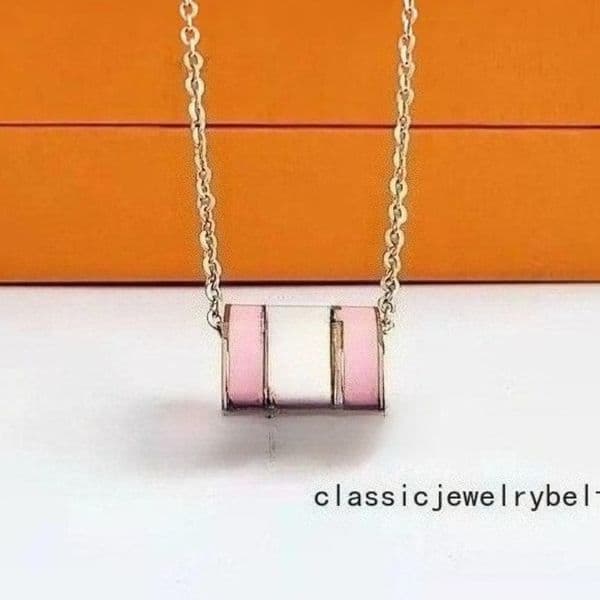 Multi Luxury Women's Rose Gold Pendant Necklace Stainless Steel Designer Necklace Jewelry Premium Holiday Gift 2026