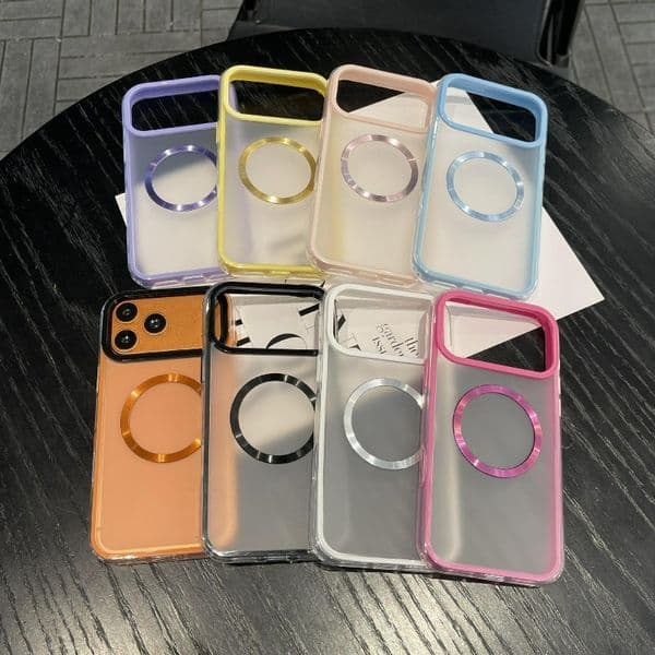 Magnetic Phone Cover for Apple iPhones - Compatible with & MagSafe Accessories