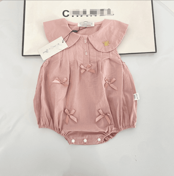 Baby Rompers Kids Designer Clothes Boys Girls Romper Hat Set Newborn Kid Jumpsuit Cute 100% Cotton Children Bodysuit Onesie Clothing