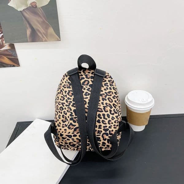 Preppy Style Women Retro Casual Animal Pattern Printing Small Handbags Backpacks 251225