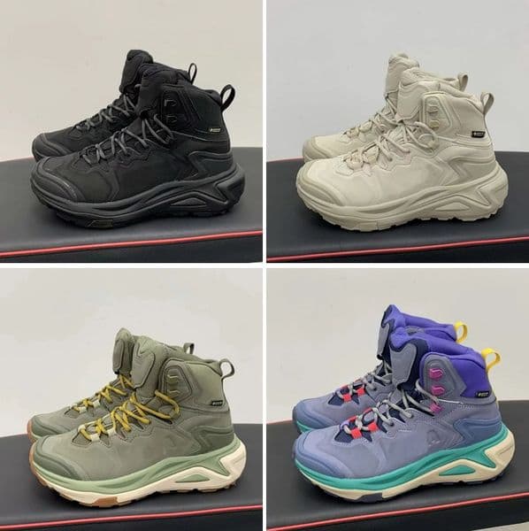 Designer Shoes Mens One Kaha 3 GTX Mid Hiking Waterproof Boots GoreTexShoes Black Suede Raw Linen Oat Milk Sea Moss Asteroid Yuzu