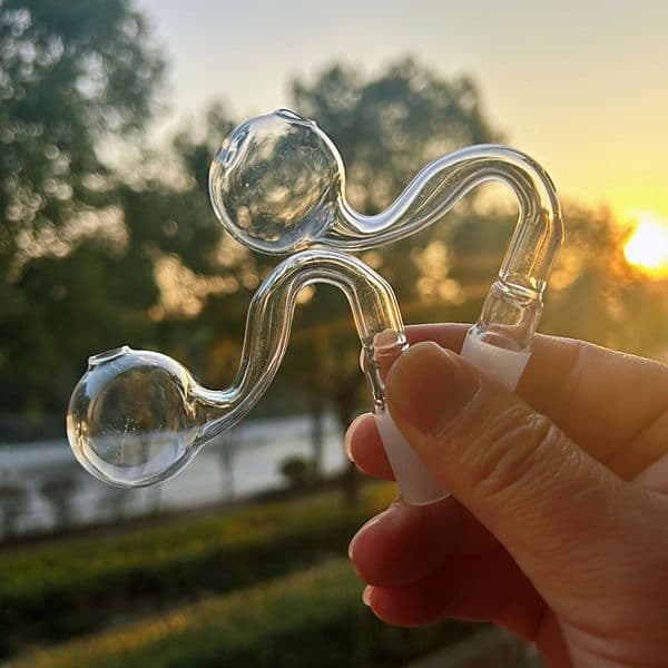 Shenzhuglass 10mm 14mm 18mm male female clear glass oil burner water pipes glass tube
