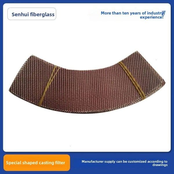 Fan-shaped High Temperature Resistant Luoyang Irregular Aluminum Water Filter Net for Automotive Wheel Hub Casting