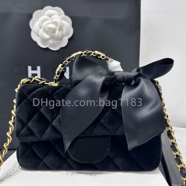 10A designer bag luxury crossbody bag handbag shoulder bag new CF chain bag high-quality velvet dinner bag brand wallet AS5875