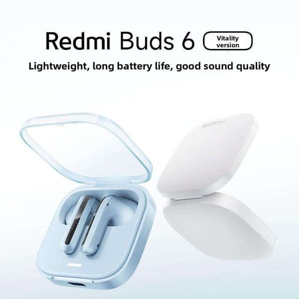 XIAOMI Redmibuds6 Vitality Edition 2025 Redmi Wireless Bluetooth Earbuds Semi-In-Ear Long Battery Life Call Noise Cancelling