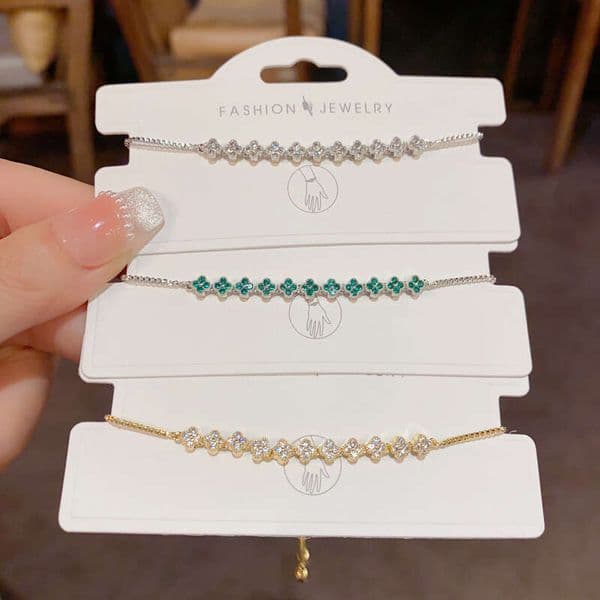 Ultra-Sparkling Full-Diamond Designer Women Colorful Diamond Bracelet Niche Fashion Light Luxury Jewelry