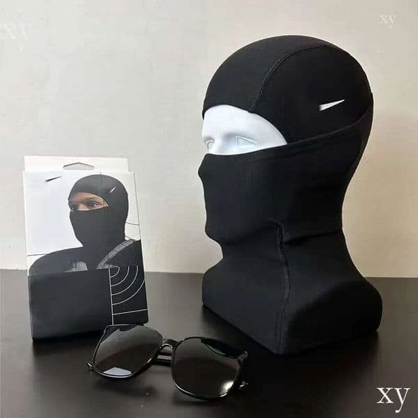 NK mask Black Ski Designer Outdoor Cycling Windproof Riding Headgear Brand Sports Face Mask Winter Hat Bonnet Men Neck Gaiter Head Beanie 11