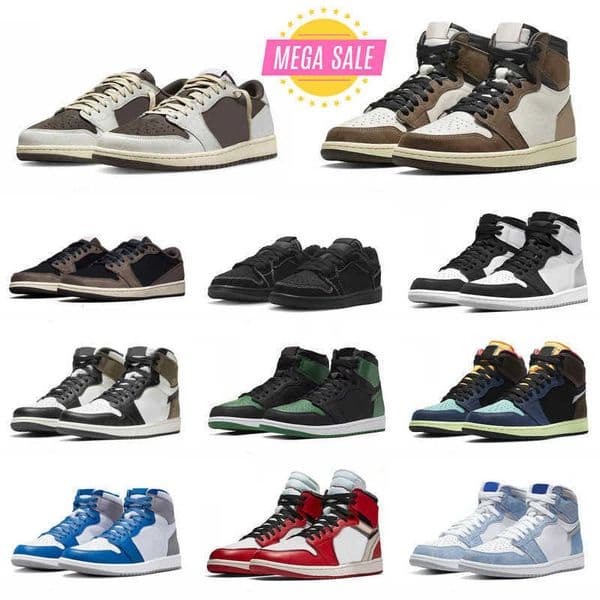 Trainers 1 J1 Sports Basketball Shoes Men Women High Low Reverse TS True Turbo Blue Pine Lucky Green Tennis DARK Mocha Chicago OG Bio Hack Denim Outdoor Sneakers