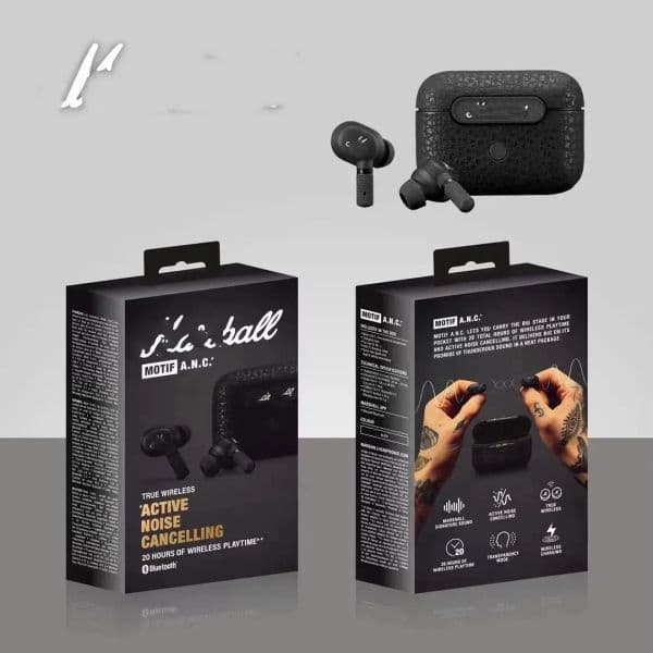 2025 MOTIF ANC TWS Earbuds Bluetooth 50 true Wireless Headphones Signature Sound Touch Control Headset Earphone with package