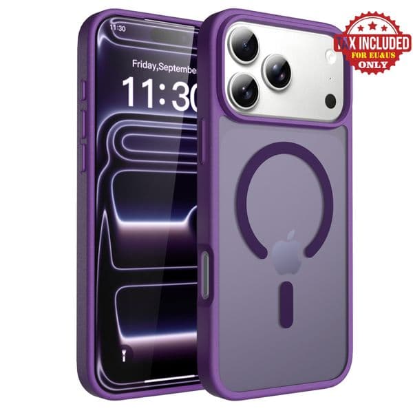 Magnetic iPhone 17 Pro Case with MagSafe Translucent Matte Anti-Fingerprint Cases for iPhone16 15 Air Samsung S26 S25 FE A57 Moto razr ultra G power 5G Google 10 Pro XL