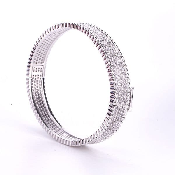 And Hot Style Full Diamond Pearl Bracelet Copper Plated Inlaid Diamond Fashion Women's Bracelet Evening Accessories Bracelet Manufacturer