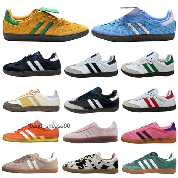 Sambaswomen Designer sandals Running shoes Three Stripes Low-Top Sneakers stylish vintage athletic Casual Shoes Black White Classic Outdoor for Men and Women