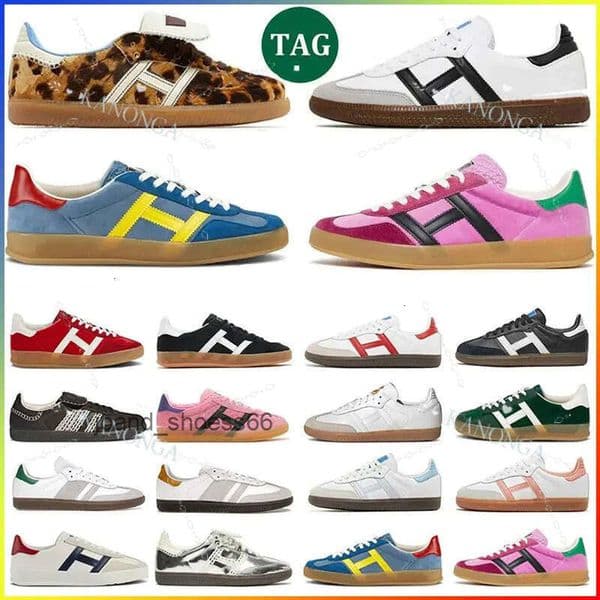Sambaswomen With Box sandals Designer Running Shoes For Men Women Low Sneakers Black White Pink Beige Brown Red Blue Unisex Fashion Sports
