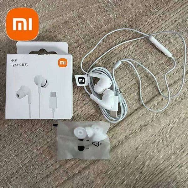 XIAOMI Original Xiaomi Type-C Wired Headset With Mic Headphones Sport Waterproof In-Ear Hifi Earphone For Redmi POCO Huawei Samsung For Sports
