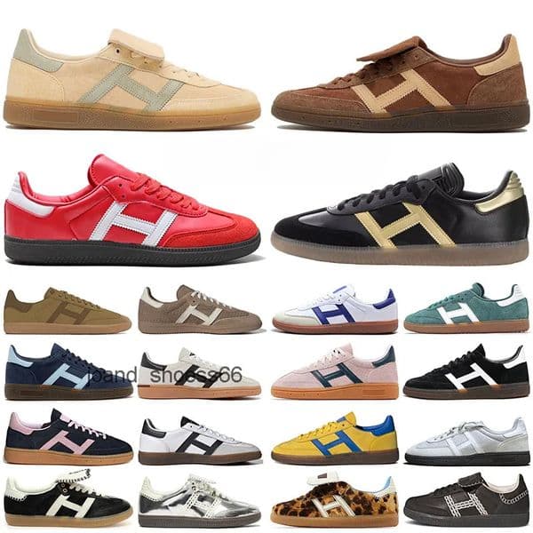 Sambaswomen sandals Designer Casual Running Shoes Men Women Handball Navy Aluminum Core Black Scarlet Gum Clear Pink mens womens sports