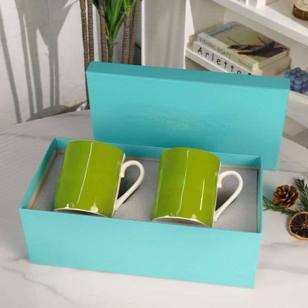 Tijia Bone China Mug Household Water Colorful English Modern Simple High-Value Couple Matching Cup Gift B5