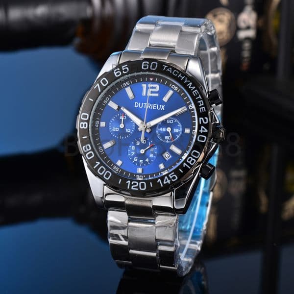 2026 Popular Sport Design Hot Sale Luxury Watches for Men Quartz Wristwatch Multifunctional Date Steel Strap Male Clocks for Gift Dropshipping Wholesale Colorful