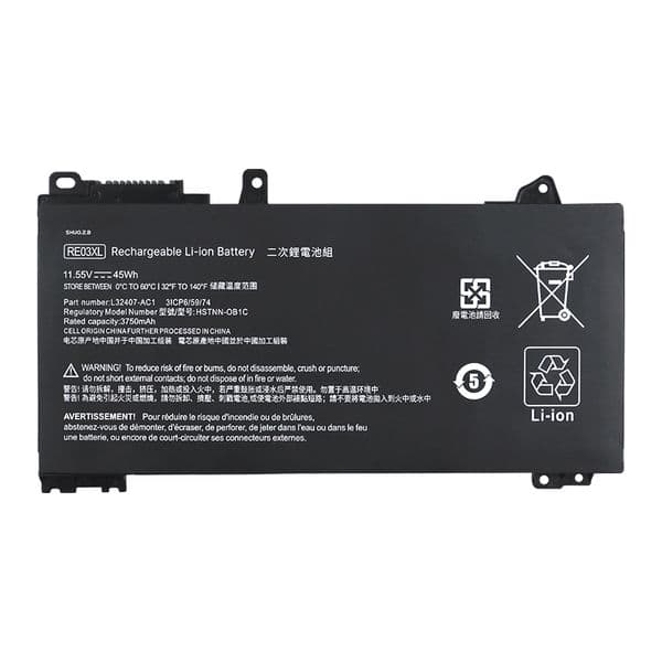 RE03XL Laptop Battery Replacement for HP ProBook 430 440 445 450 455 G6 L32656-005 Series